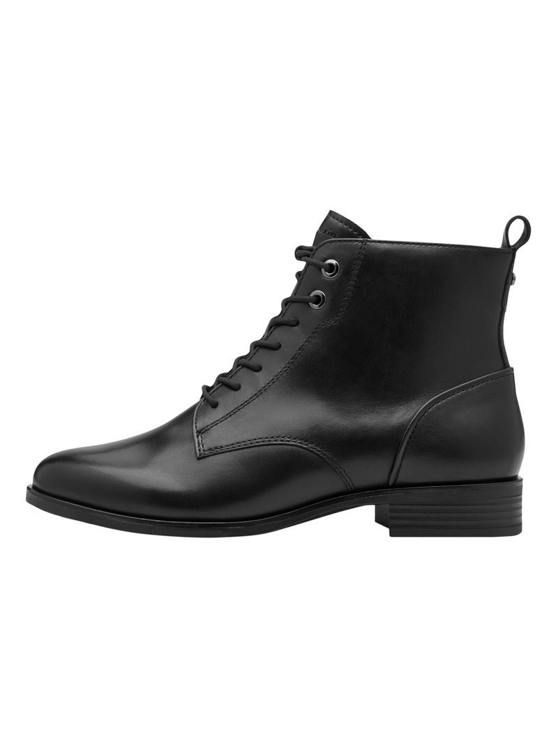 Bottines Cuir Tamaris Noir - Kiabi