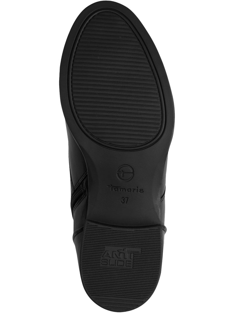 Bottines Cuir Tamaris Noir - Kiabi