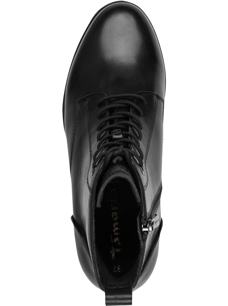Bottines Cuir Tamaris Noir - Kiabi