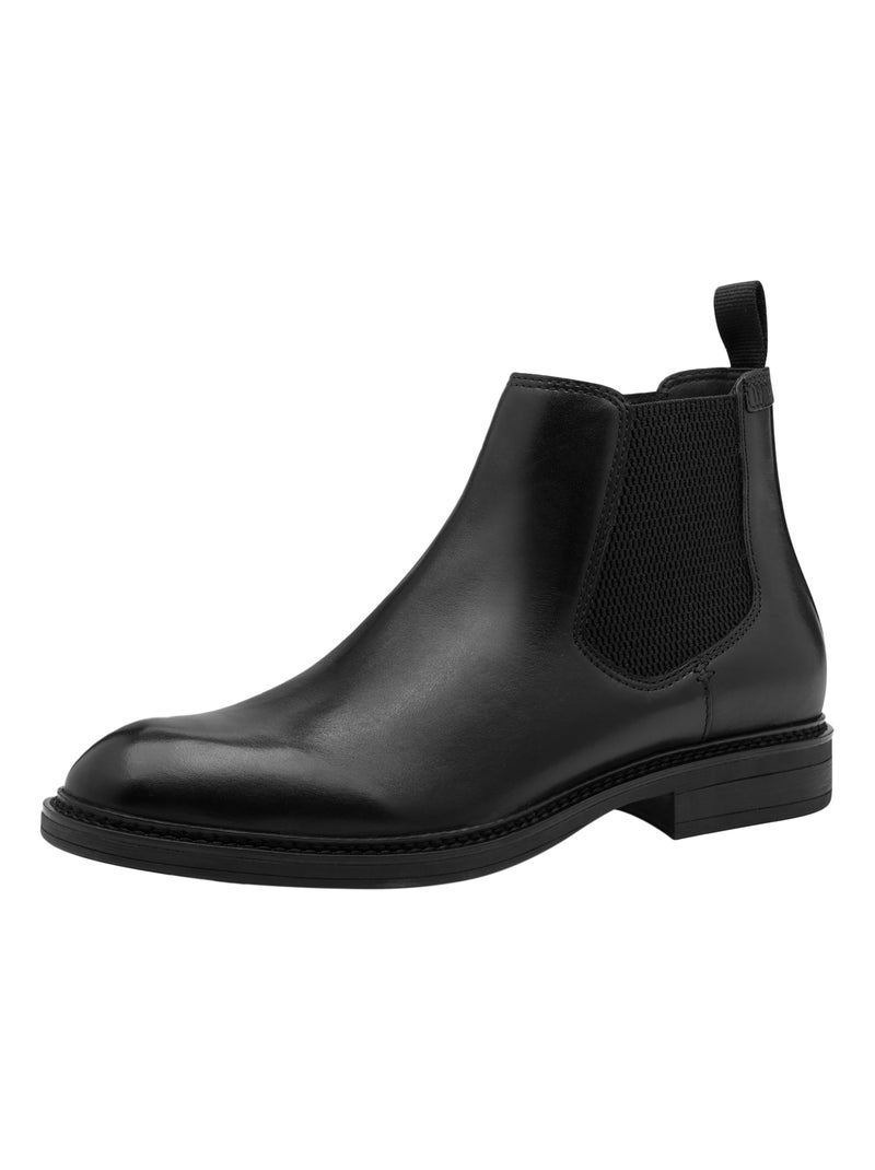 Bottines Cuir Tamaris Noir - Kiabi