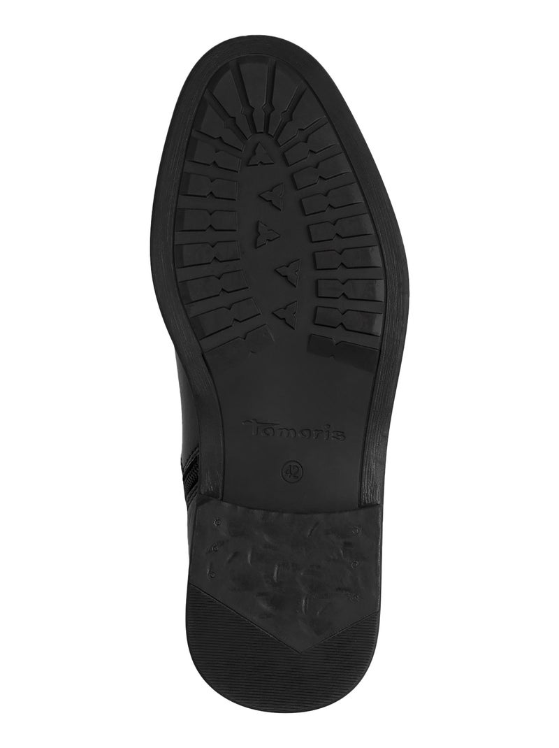 Bottines Cuir Tamaris Noir - Kiabi