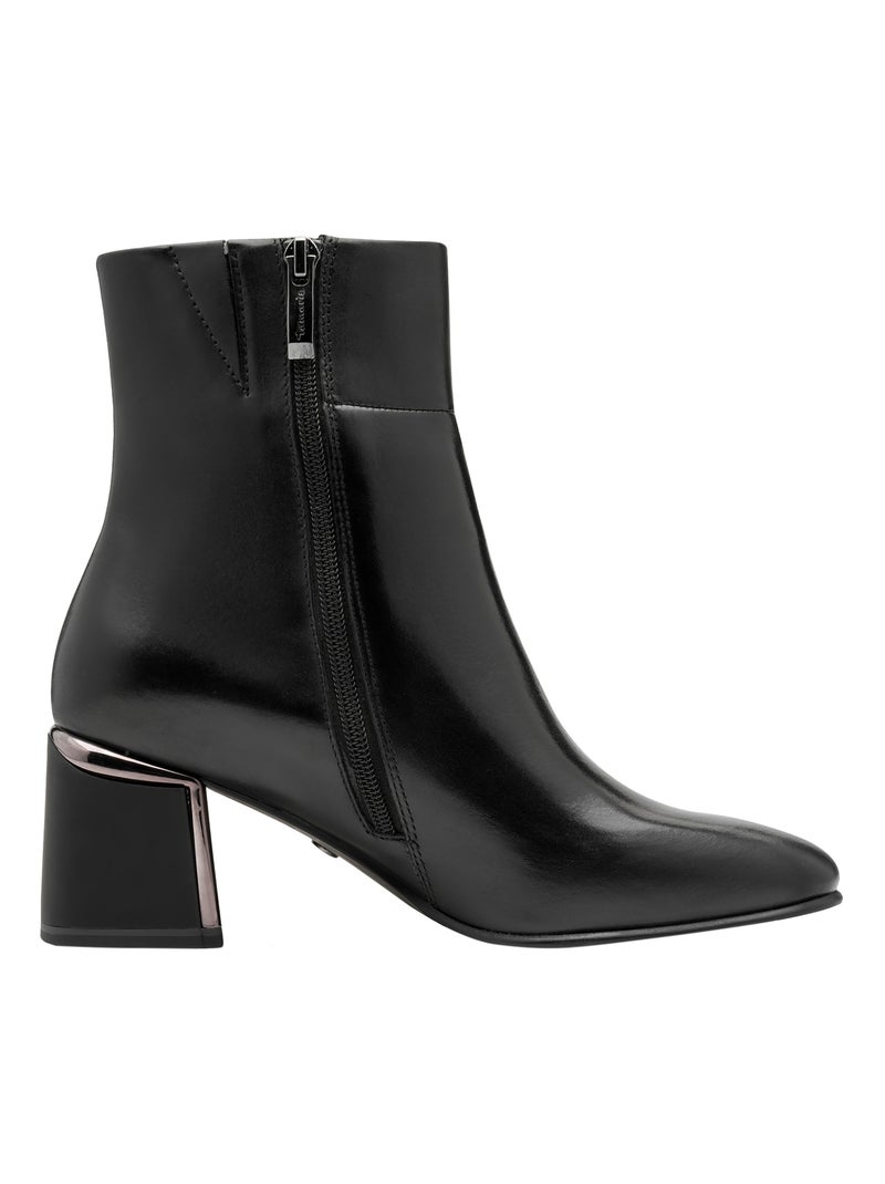 Bottines Cuir Tamaris Noir - Kiabi