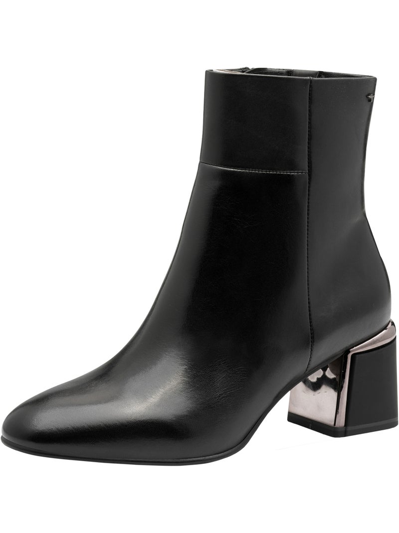 Bottines Cuir Tamaris Noir - Kiabi