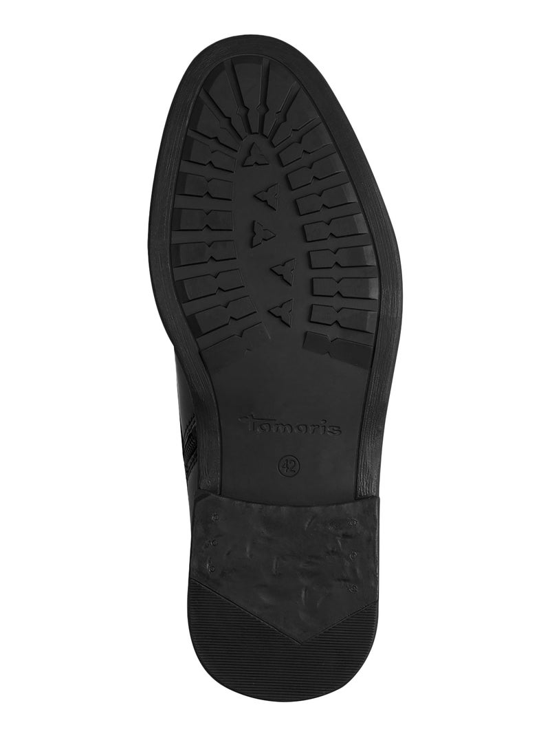 Bottines Cuir Tamaris Noir - Kiabi