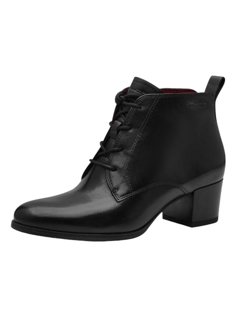 Bottines Cuir Tamaris Noir - Kiabi