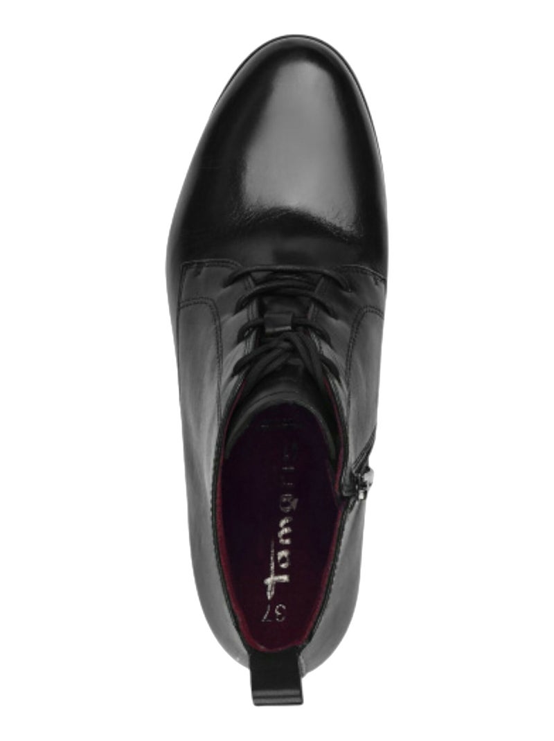 Bottines Cuir Tamaris Noir - Kiabi