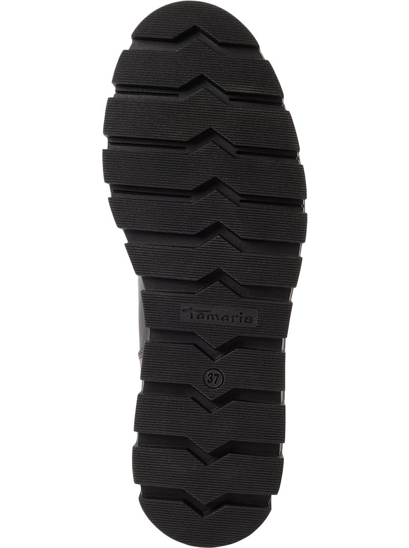 Bottines cuir tamaris Noir - Kiabi