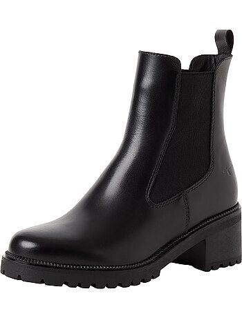 Bottines cuir tamaris
