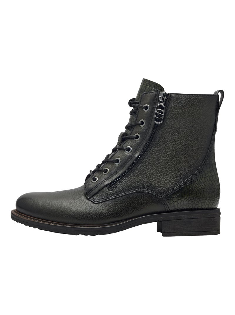 Bottines Cuir Tamaris Vert - Kiabi