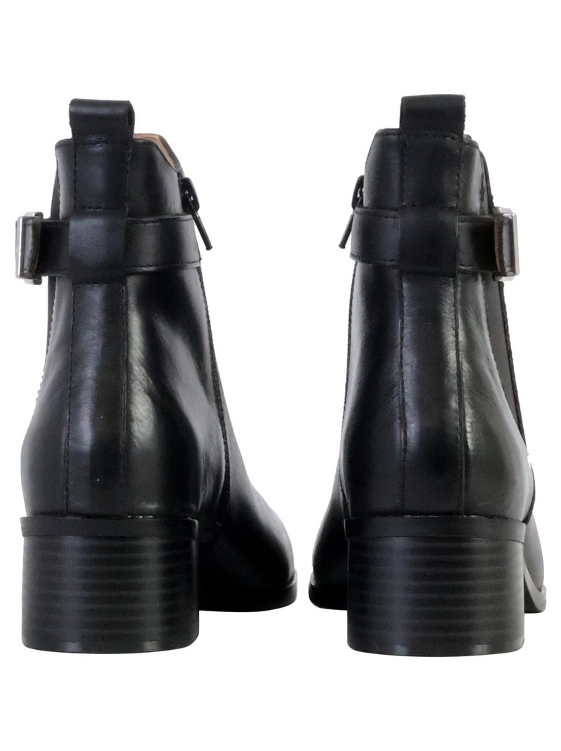 Bottines Cuir The Divine Factory Alénoa Noir - Kiabi