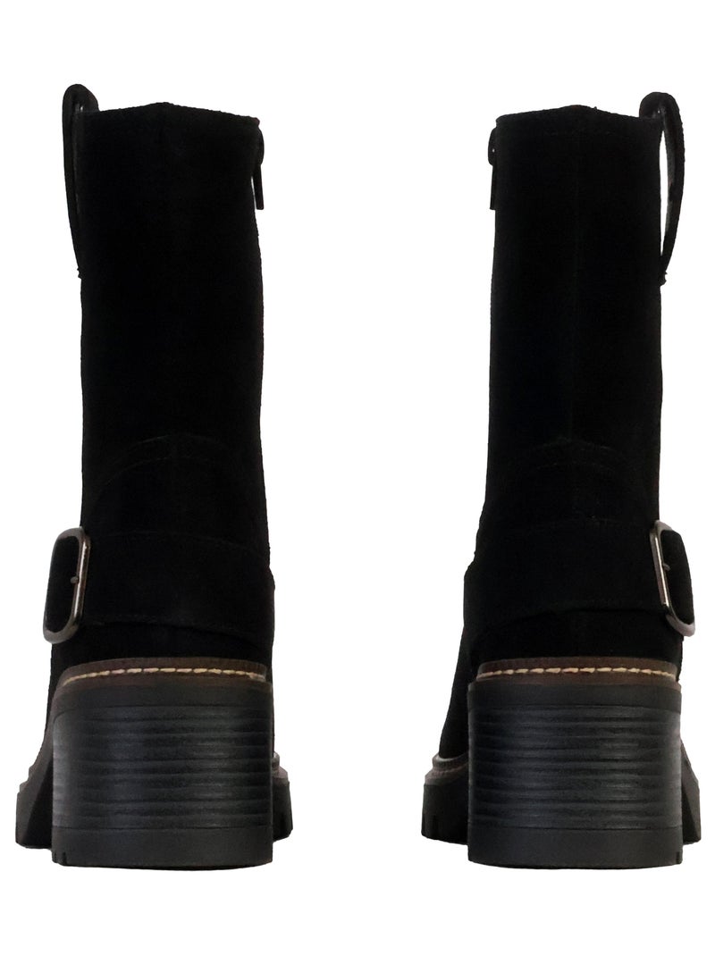 Bottines Cuir The Divine Factory Alénoa Noir - Kiabi