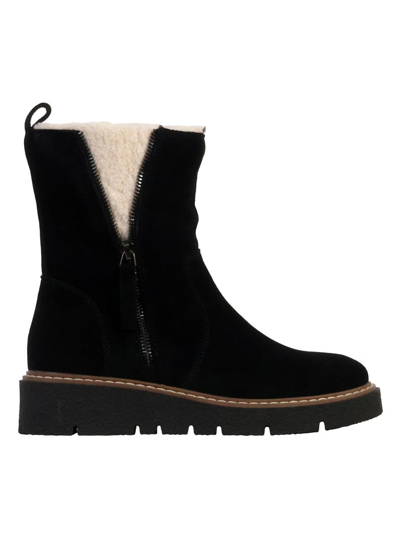 Bottines Cuir The Divine Factory Alénoa Noir - Kiabi