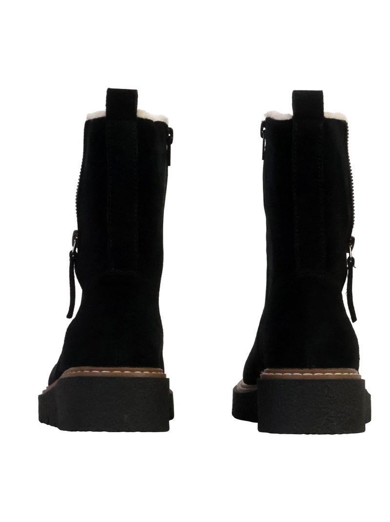 Bottines Cuir The Divine Factory Alénoa Noir - Kiabi