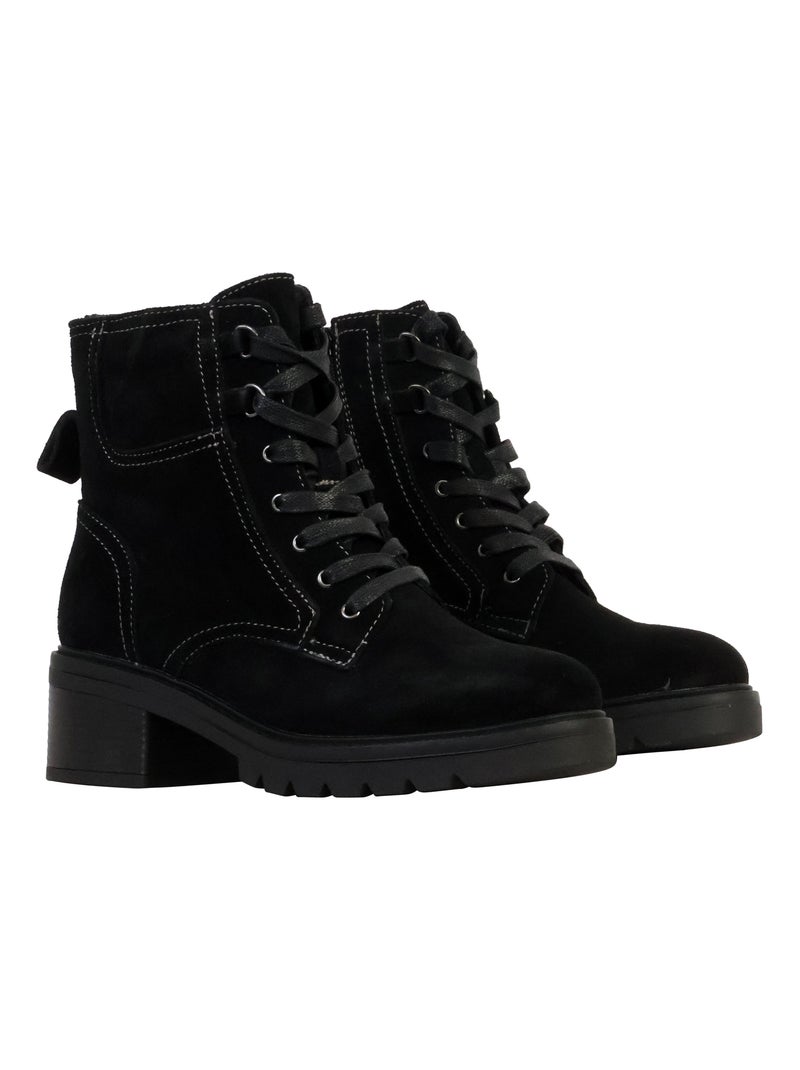 Bottines Cuir The Divine Factory Alénoa Noir - Kiabi