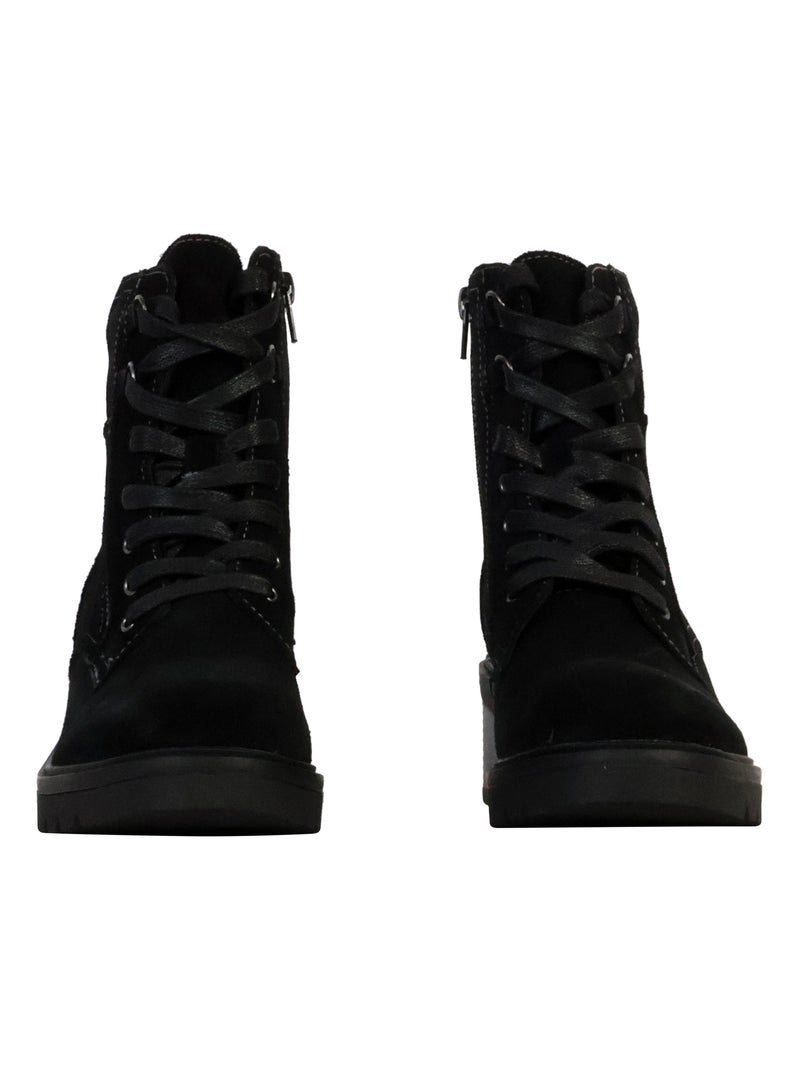 Bottines Cuir The Divine Factory Alénoa Noir - Kiabi