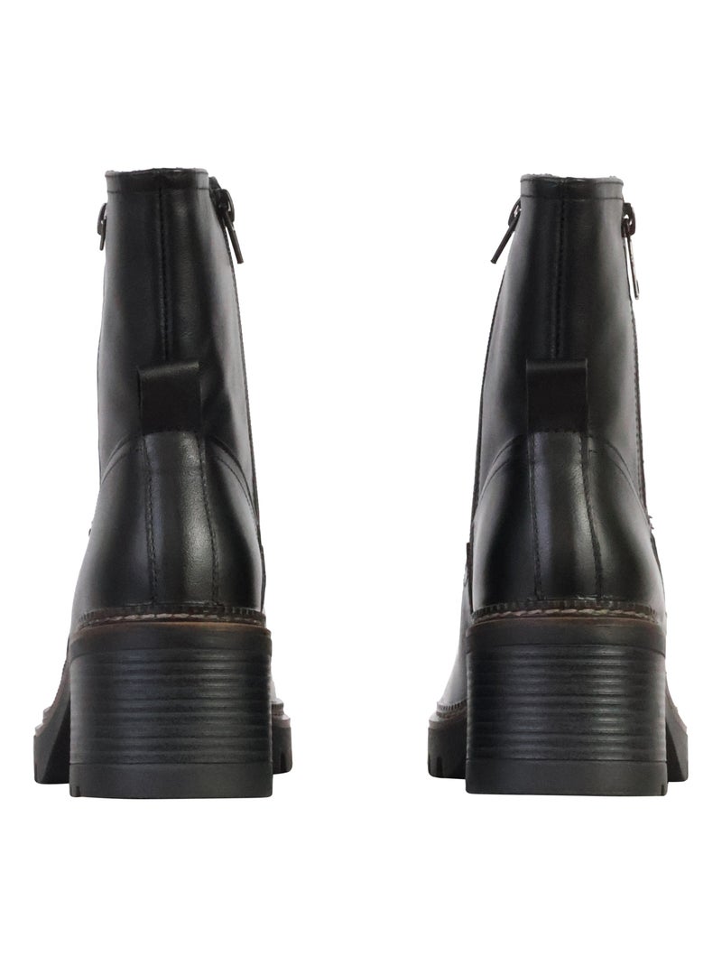 Bottines Cuir The Divine Factory Alénoa Noir - Kiabi