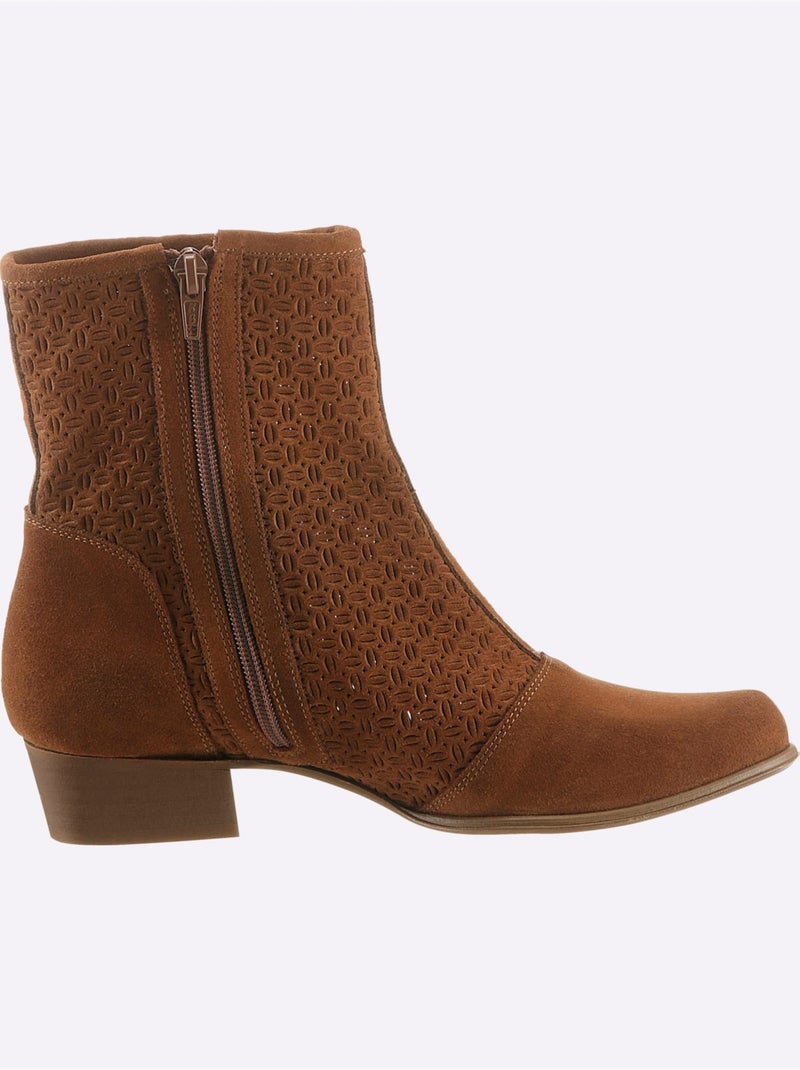 Bottines De Fabrication Espagnole - Taille Standard - Helline Ambre - Kiabi