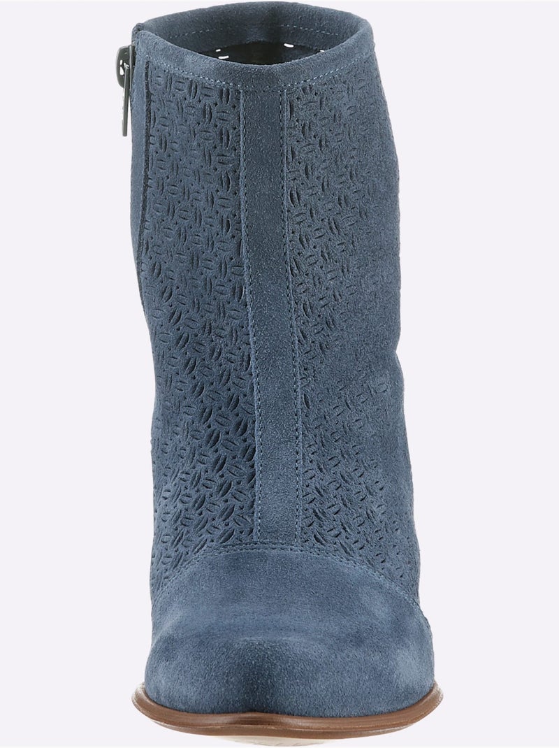 Bottines De Fabrication Espagnole - Taille Standard - Helline Bleu jean - Kiabi