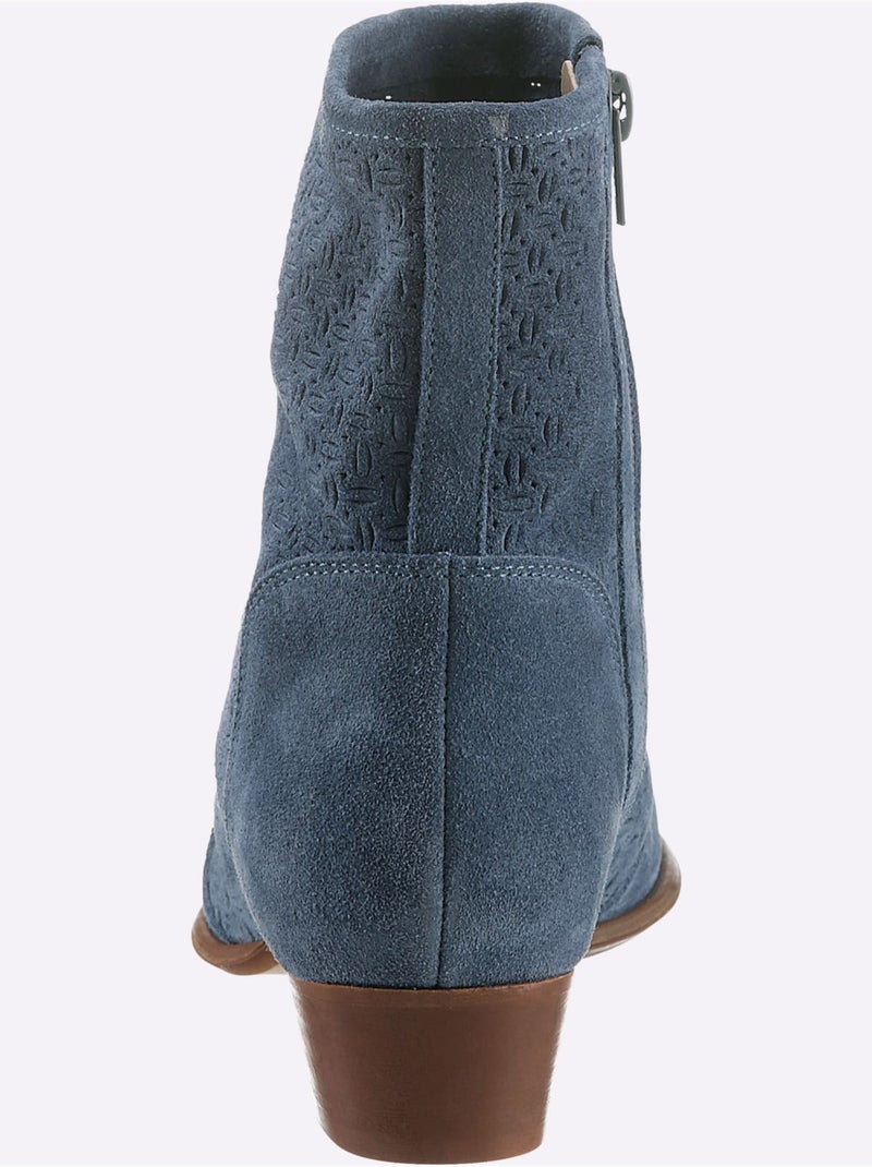 Bottines De Fabrication Espagnole - Taille Standard - Helline Bleu jean - Kiabi