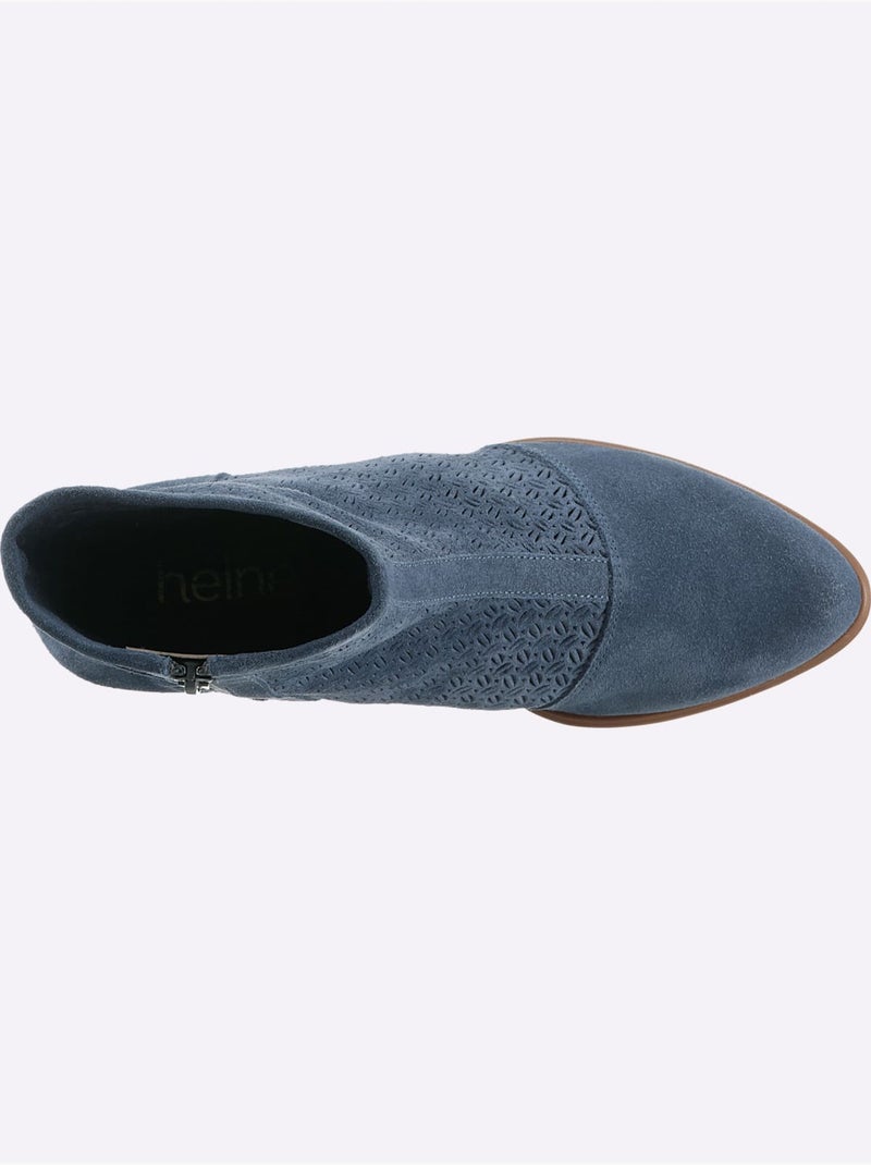 Bottines De Fabrication Espagnole - Taille Standard - Helline Bleu jean - Kiabi