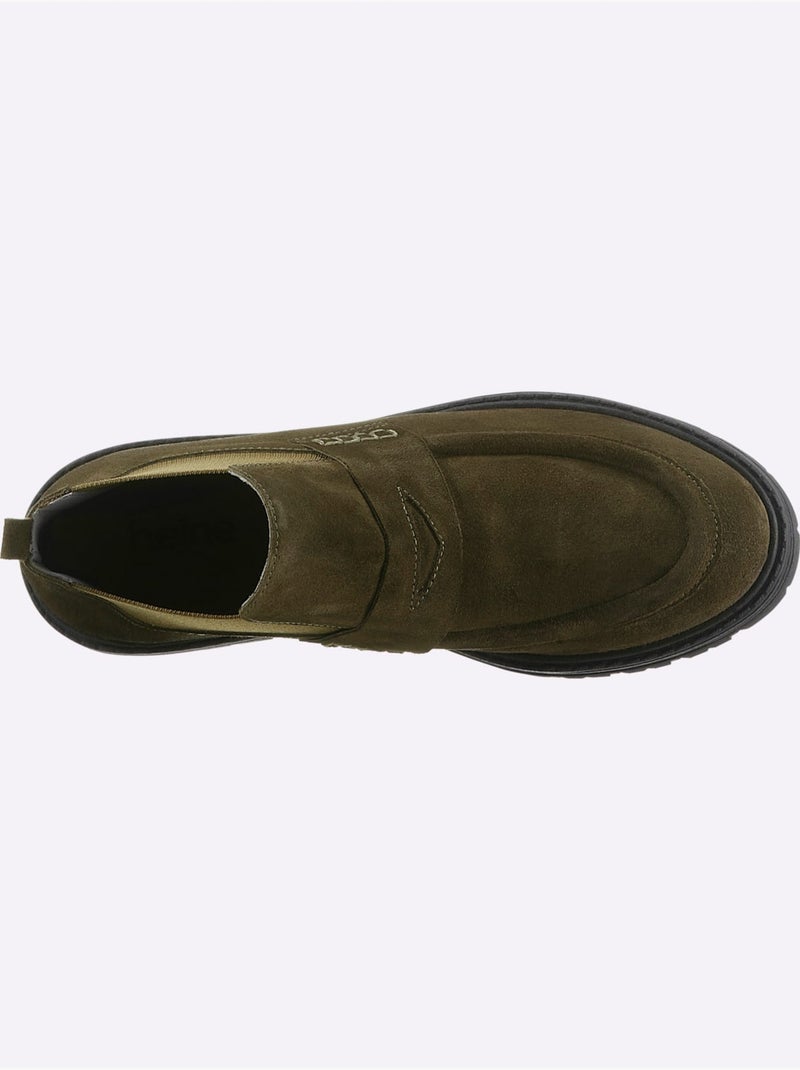 Bottines De Fabrication Espagnole - Taille Standard - Helline Kaki - Kiabi