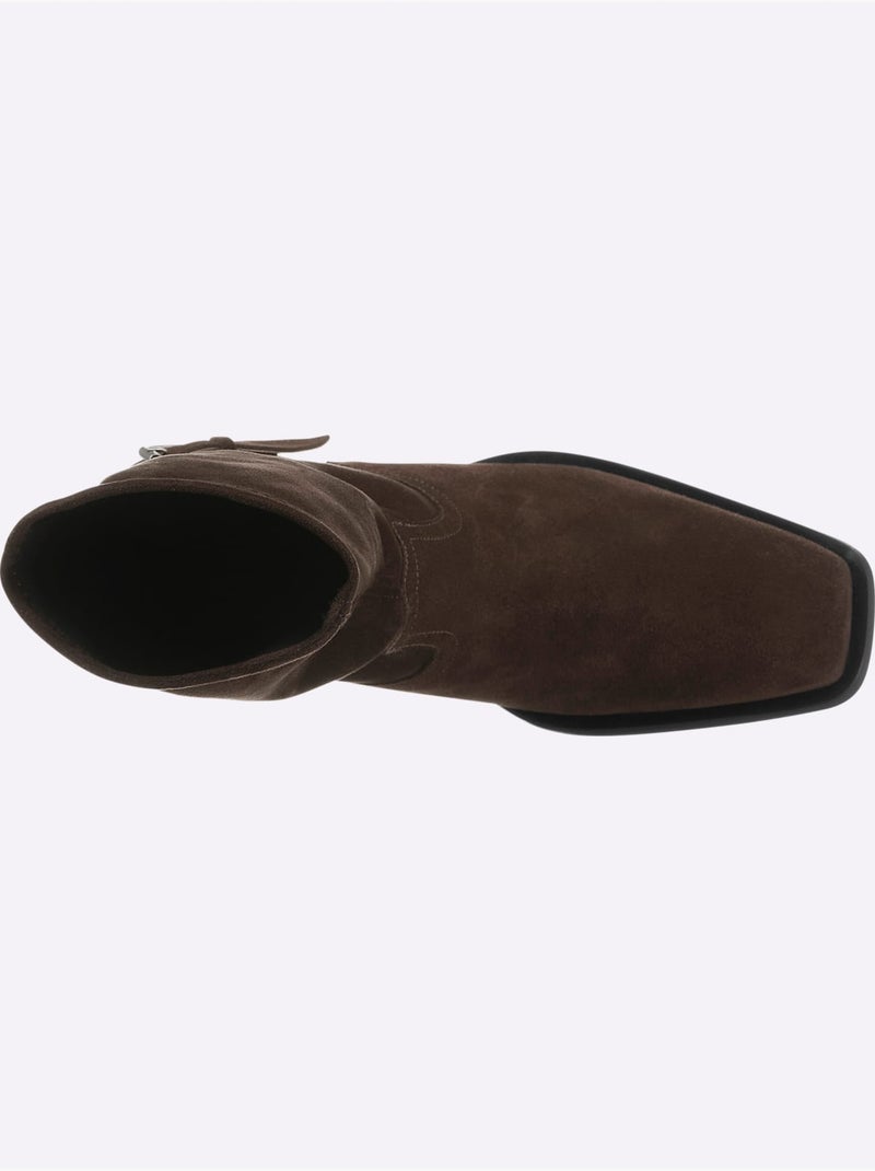 Bottines de fabrication espagnole - taille standard - helline Marron foncé - Kiabi