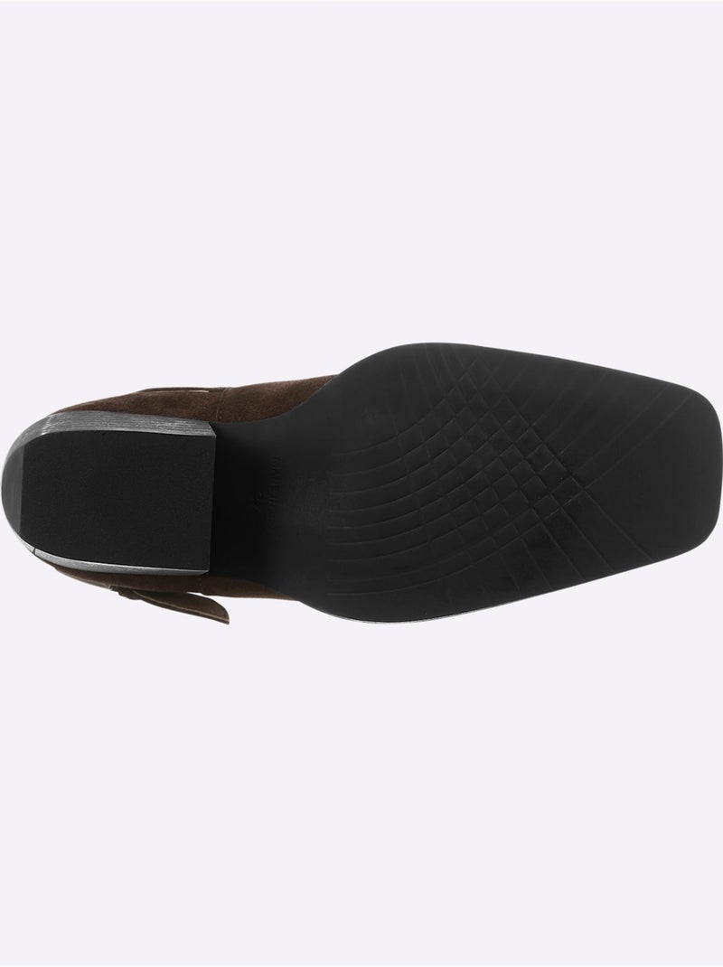 Bottines de fabrication espagnole - taille standard - helline Marron foncé - Kiabi