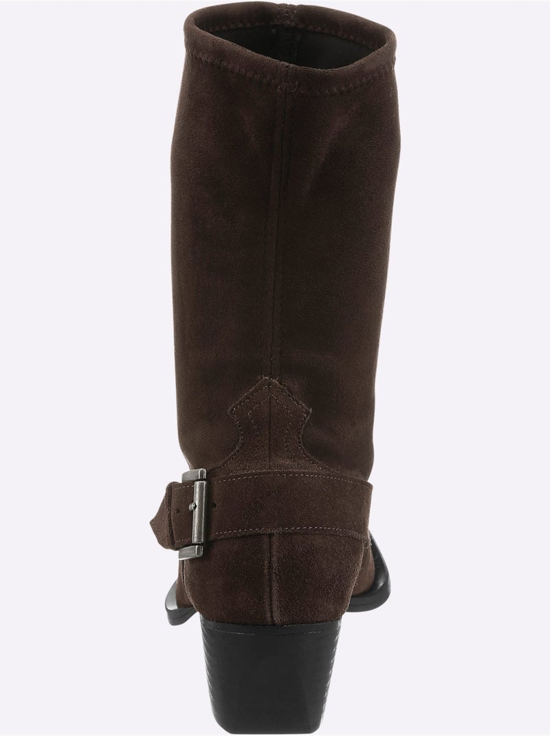 Bottines de fabrication espagnole - taille standard - helline Marron foncé - Kiabi