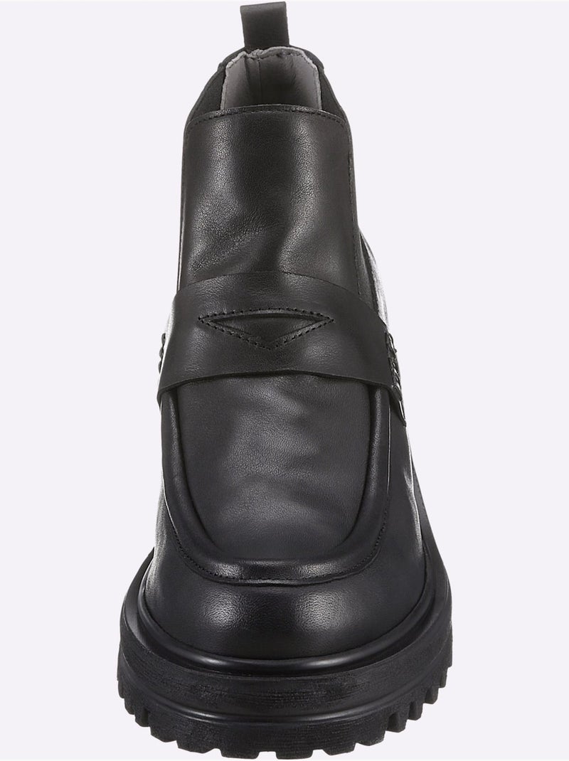 Bottines De Fabrication Espagnole - Taille Standard - Helline Noir - Kiabi