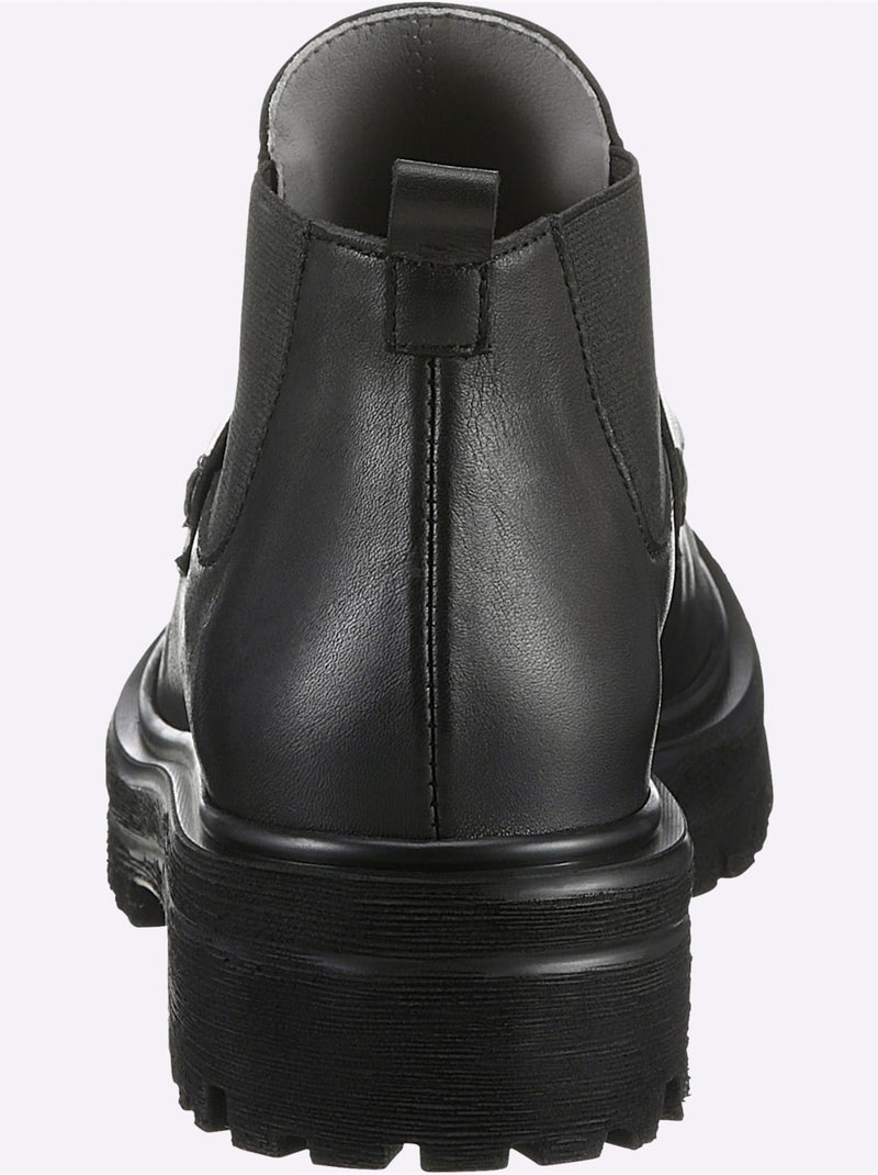 Bottines De Fabrication Espagnole - Taille Standard - Helline Noir - Kiabi