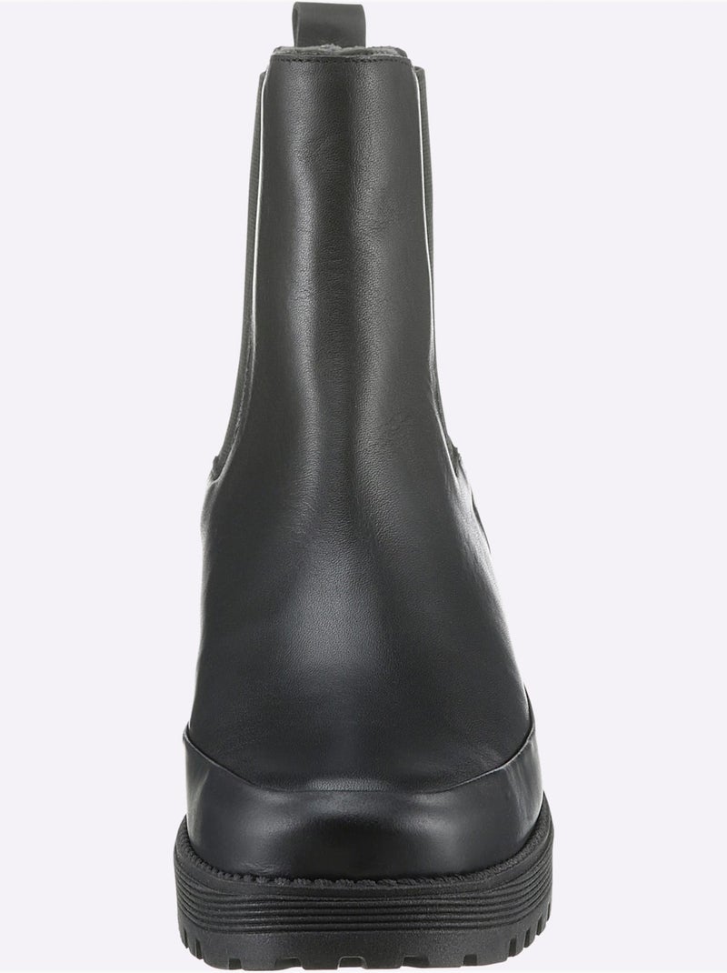 Bottines De Fabrication Espagnole - Taille Standard - Helline Noir - Kiabi