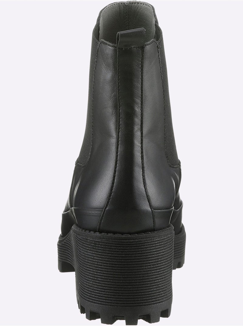 Bottines De Fabrication Espagnole - Taille Standard - Helline Noir - Kiabi