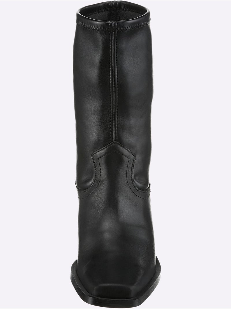 Bottines De Fabrication Espagnole - Taille Standard - Helline Noir - Kiabi