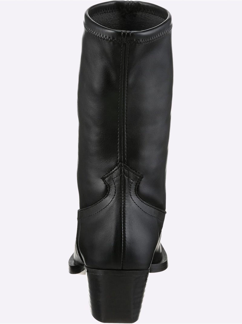 Bottines De Fabrication Espagnole - Taille Standard - Helline Noir - Kiabi