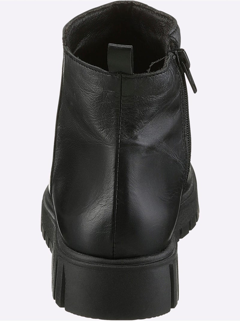 Bottines De Fabrication Espagnole - Taille Standard - Helline Noir - Kiabi