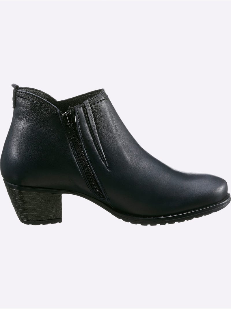 Bottines De Fabrication Portugaise - Taille Standard - Helline Bleu marine - Kiabi