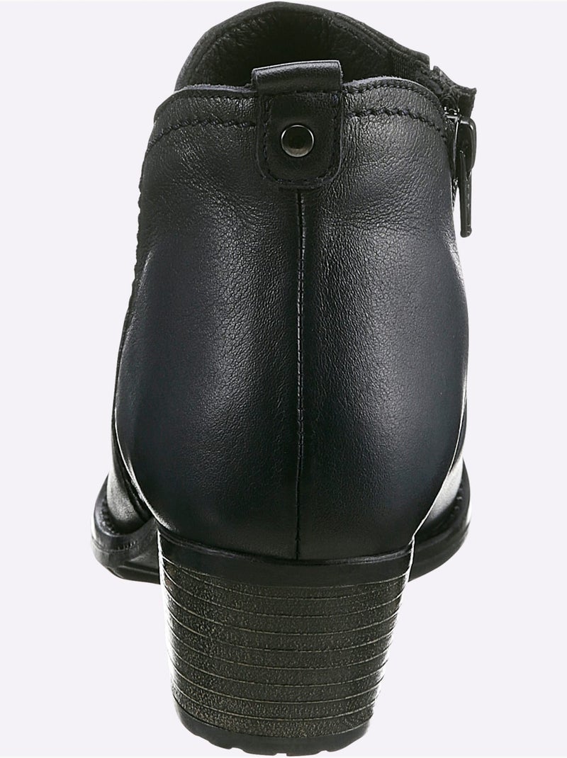 Bottines De Fabrication Portugaise - Taille Standard - Helline Bleu marine - Kiabi