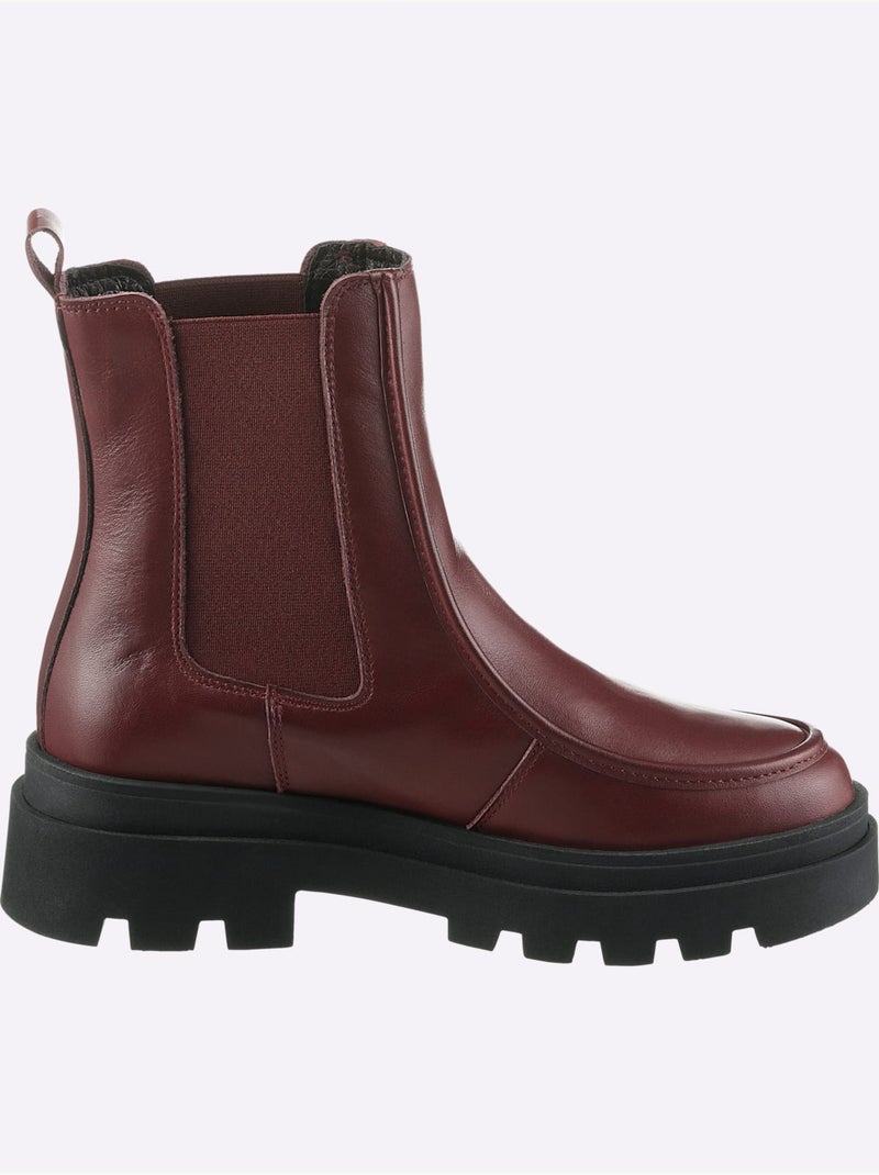 Bottines De Fabrication Portugaise - Taille Standard - Helline Bordeaux - Kiabi
