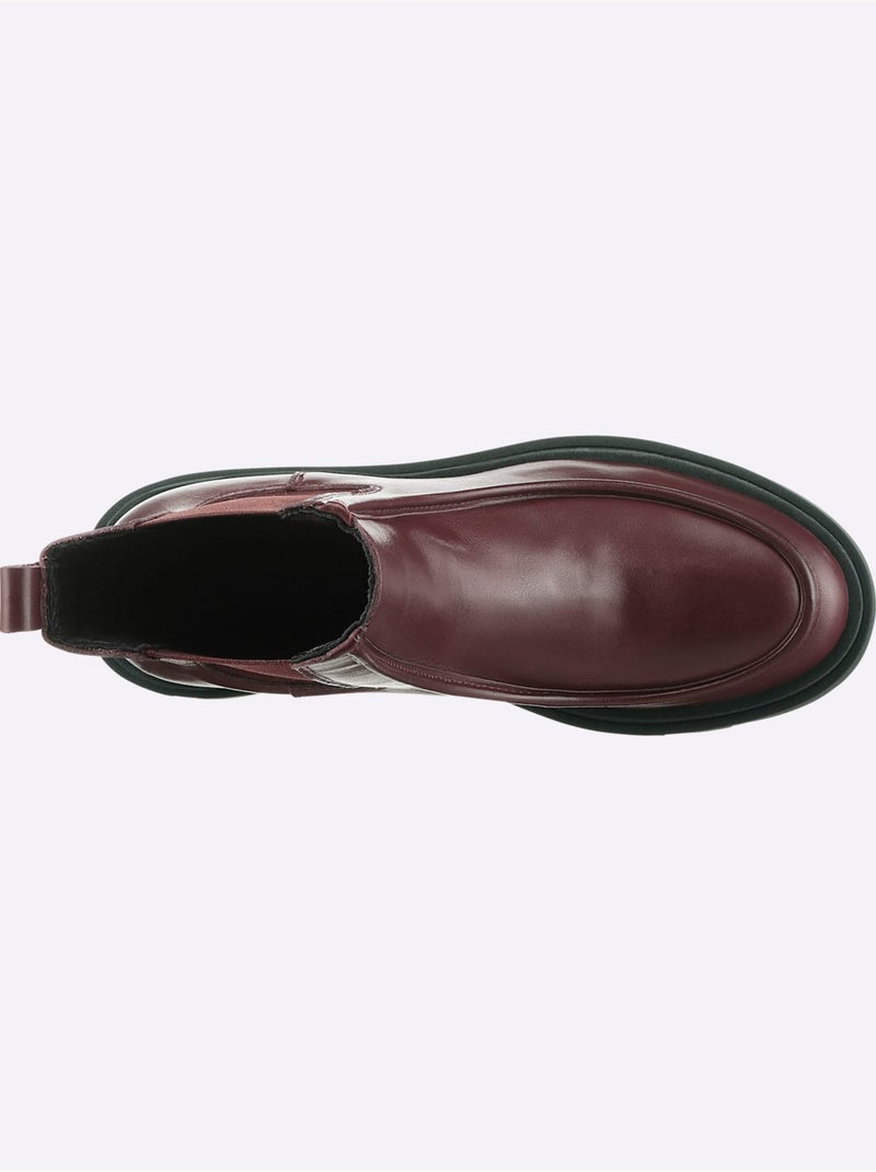 Bottines De Fabrication Portugaise - Taille Standard - Helline Bordeaux - Kiabi