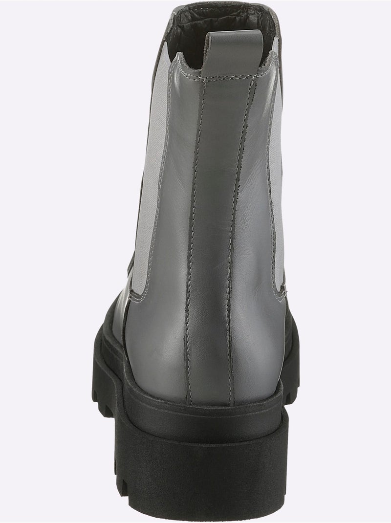 Bottines De Fabrication Portugaise - Taille Standard - Helline Gris - Kiabi