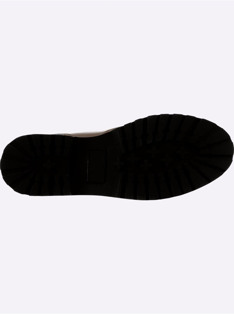 Bottines De Fabrication Portugaise - Taille Standard - Helline Marron - Kiabi