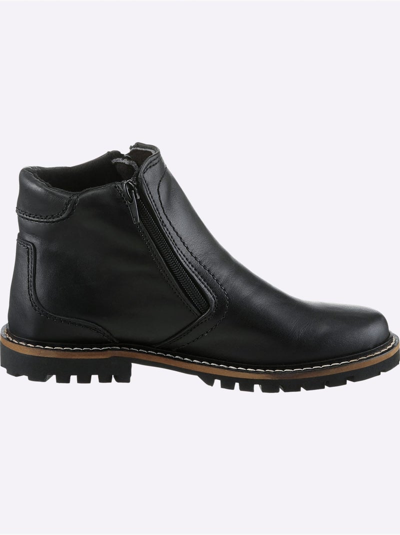 Bottines De Fabrication Portugaise - Taille Standard - Helline Noir - Kiabi