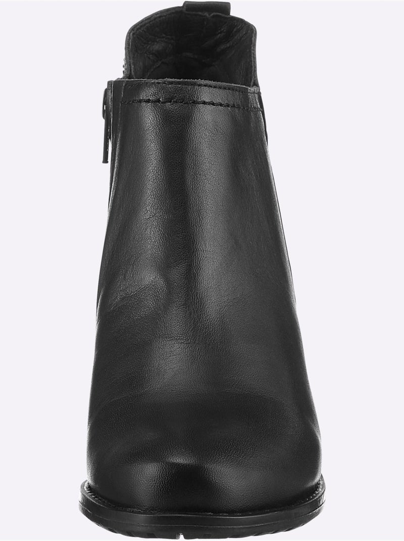 Bottines De Fabrication Portugaise - Taille Standard - Helline Noir - Kiabi