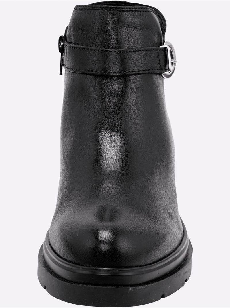 Bottines De Fabrication Portugaise - Taille Standard - Helline Noir - Kiabi