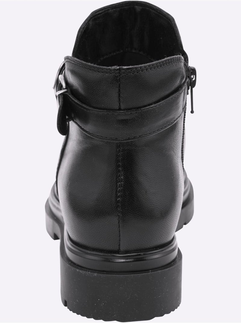 Bottines De Fabrication Portugaise - Taille Standard - Helline Noir - Kiabi