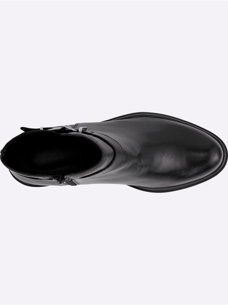 Bottines De Fabrication Portugaise - Taille Standard - Helline Noir - Kiabi