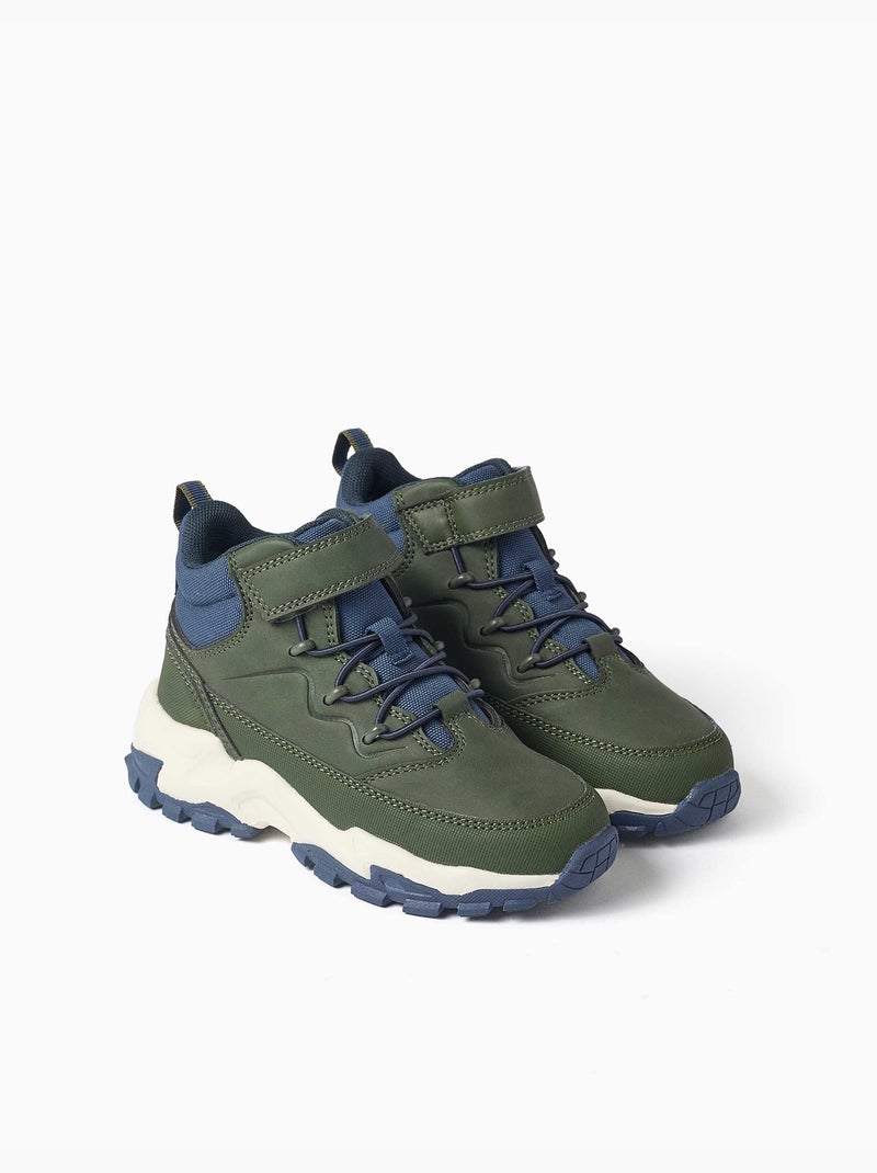 Bottines de montagne avec semelle épaisse Marron - Kiabi