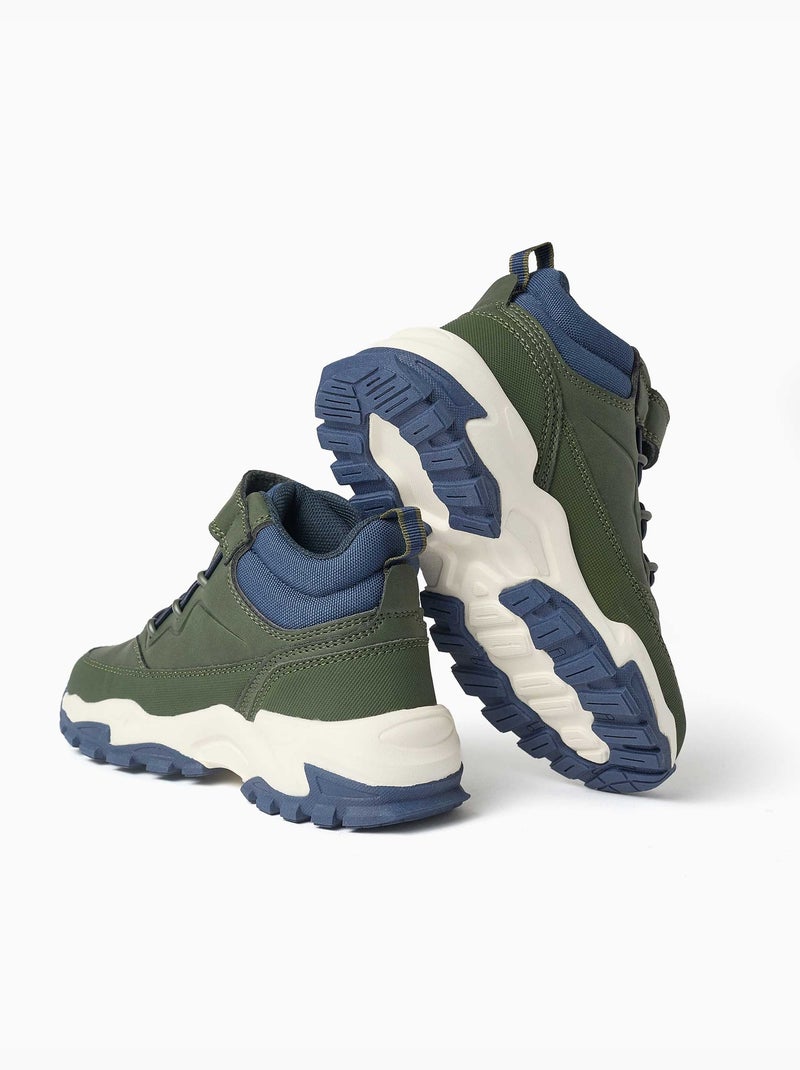 Bottines de montagne avec semelle épaisse Marron - Kiabi