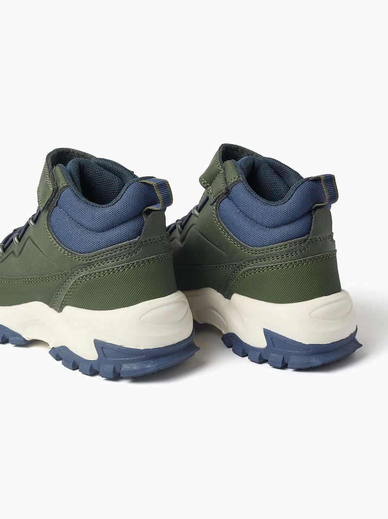 Bottines de montagne avec semelle épaisse Marron - Kiabi