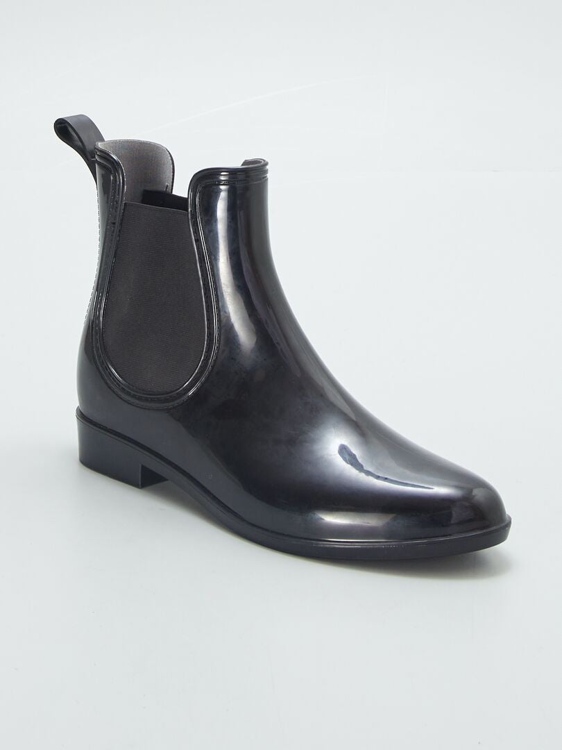 Bottines de pluie Noir - Kiabi